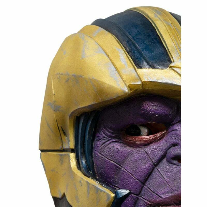 Masque adulte 3/4 en latex Thanos Avengers Endgame™,Farfouil en fÃªte,Masques