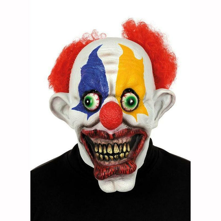 Masque adulte en latex clown multicolore,Farfouil en fÃªte,Masques