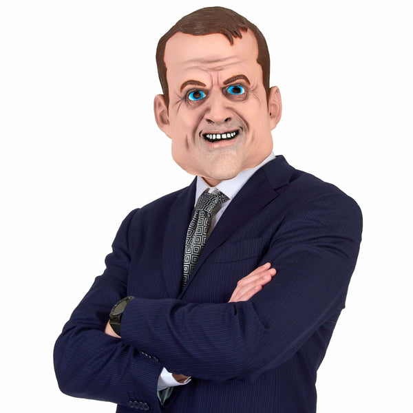 Masque adulte humoristique en latex Emmanuel Macron,Farfouil en fÃªte,Masques