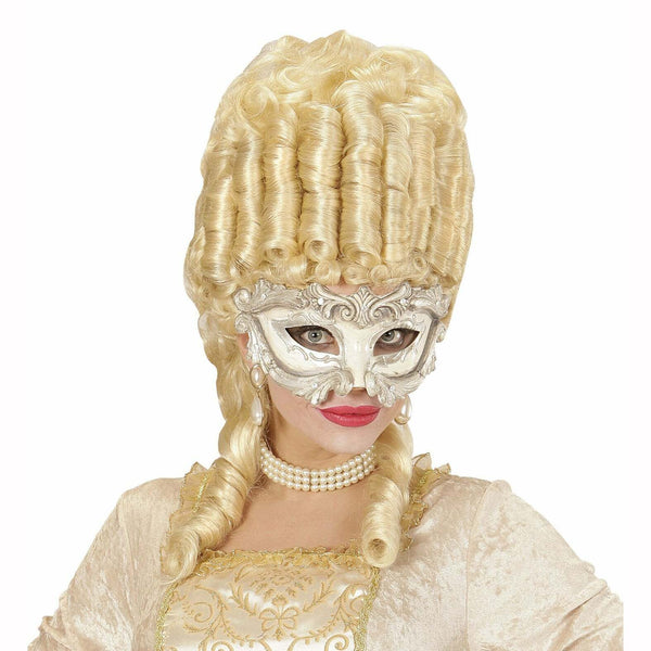 MASQUE BAROQUE COLOMBINE LUXE AVEC STRASS,Farfouil en fÃªte,Masques