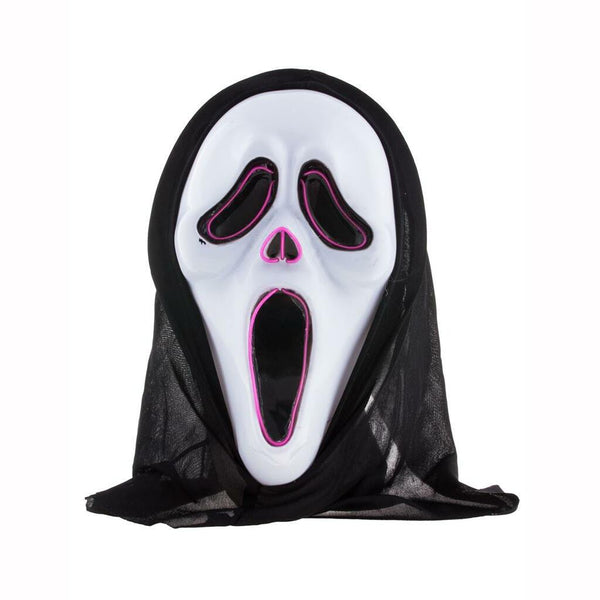 Masque de fantôme hurleur Scream LED,Farfouil en fÃªte,Masques