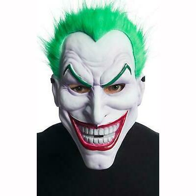 Masque en PVC + cheveux Joker Comics™,Farfouil en fÃªte,Masques