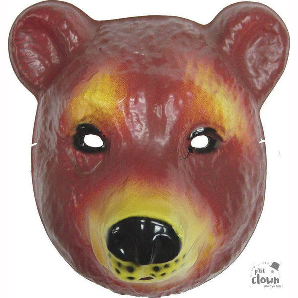 Masque enfant d'ours brun en plastique,Farfouil en fÃªte,Masques