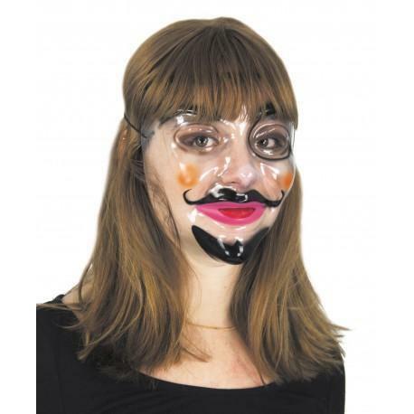 Masque transparent anonyme Halloween,Farfouil en fÃªte,Masques