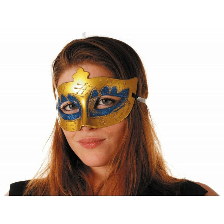 Masque vénitien bleu et or,Farfouil en fÃªte,Masques