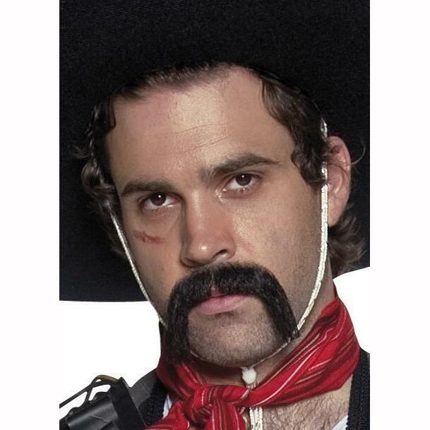 MOUSTACHE AUTHENTIQUE COWBOY MEXICAIN,Farfouil en fÃªte,Moustaches, barbes