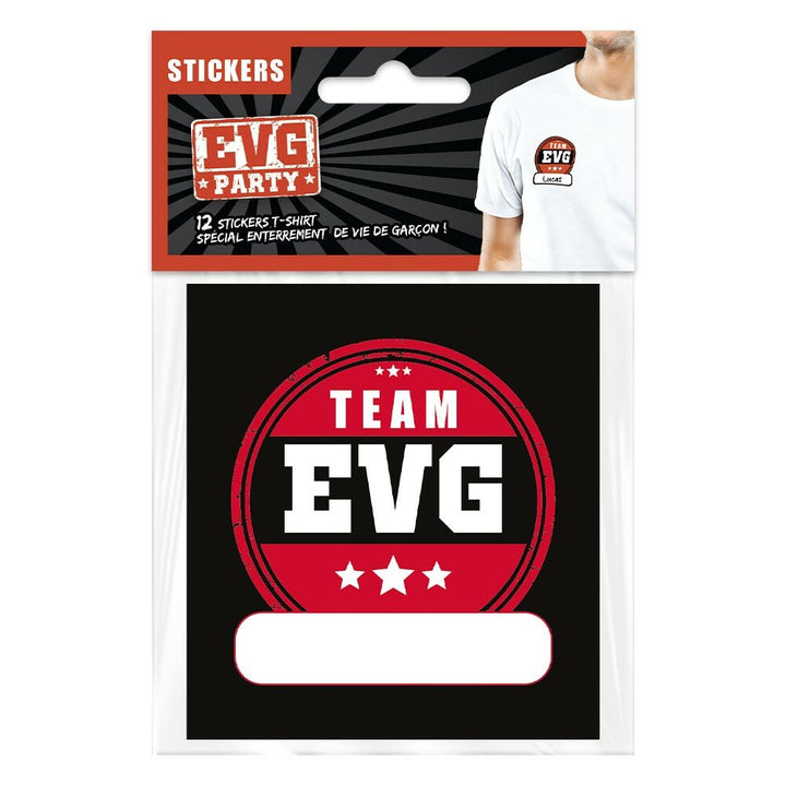 Pack de 12 stickers textile EVG,Farfouil en fÃªte,Accessoires de déguisement