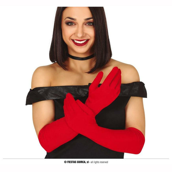 Paire de gants rouges 45 cm,Farfouil en fÃªte,Gants