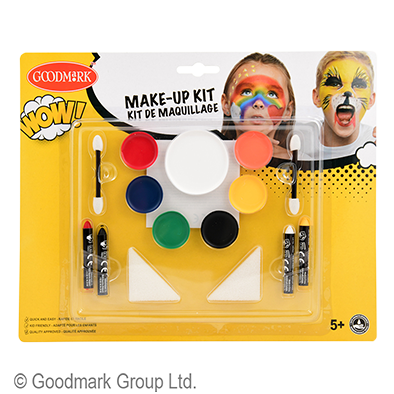 Palette de maquillage famille (7 fards, 4 crayons, 2 éponges et 2 applicateurs),Farfouil en fÃªte,Maquillage de scène