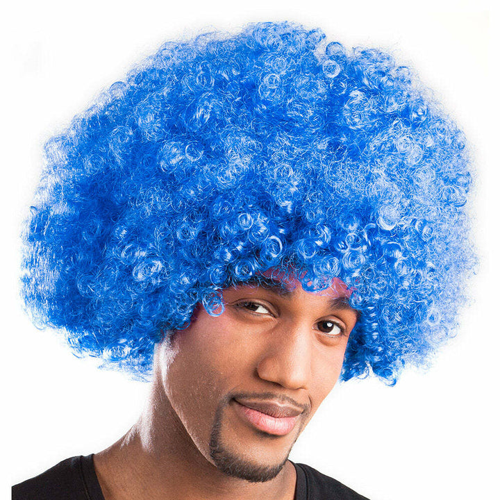 Perruque Afro bleue,Farfouil en fÃªte,Perruque