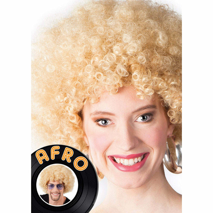 Perruque Afro blonde,Farfouil en fÃªte,Perruque