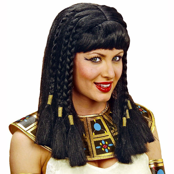 Perruque Cléopâtre égyptienne adulte femme,Farfouil en fÃªte,Perruque