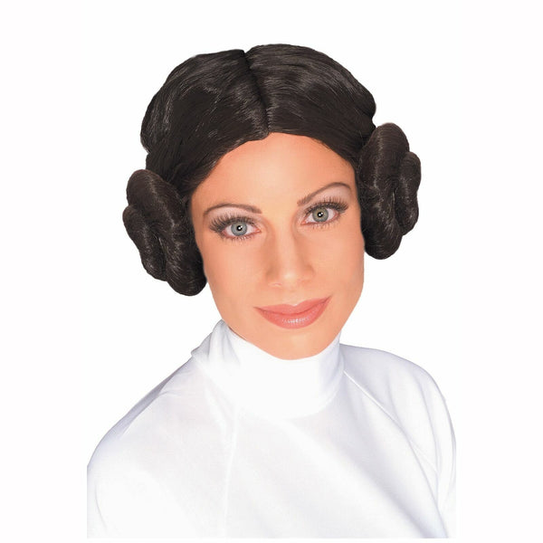 Perruque deluxe princesse Leia Star Wars™,Farfouil en fÃªte,Perruque
