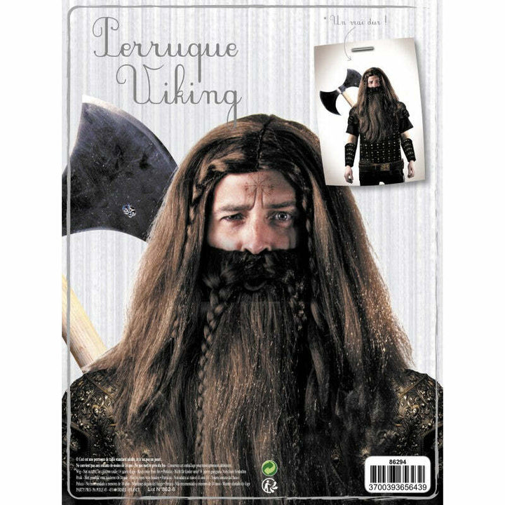Perruque et barbe de viking,Farfouil en fÃªte,Perruque