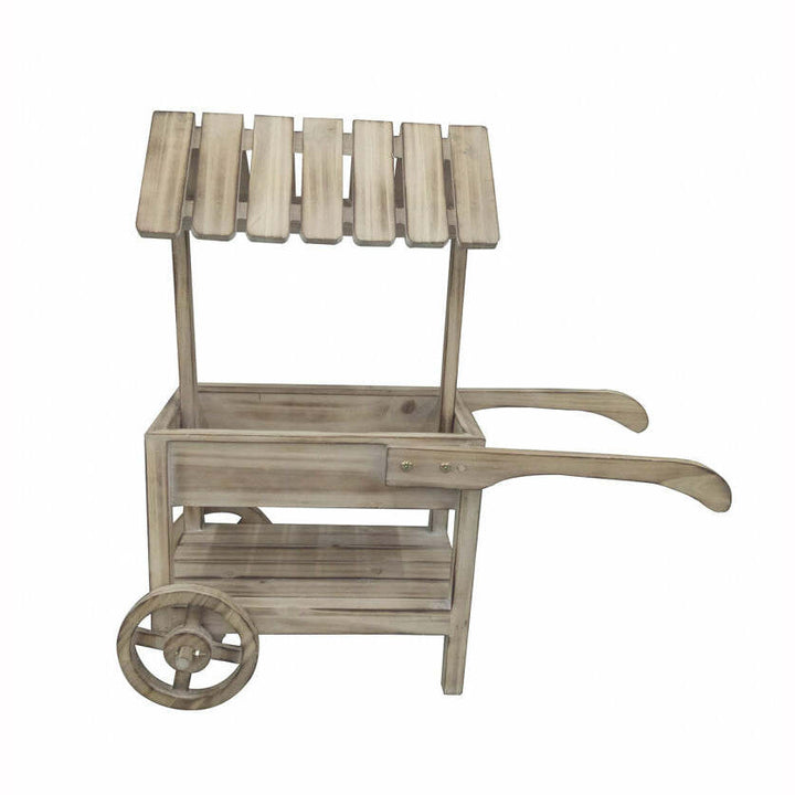 Petit chariot de décoration en bois 62 x 24 x 61 cm,Farfouil en fÃªte,Décorations