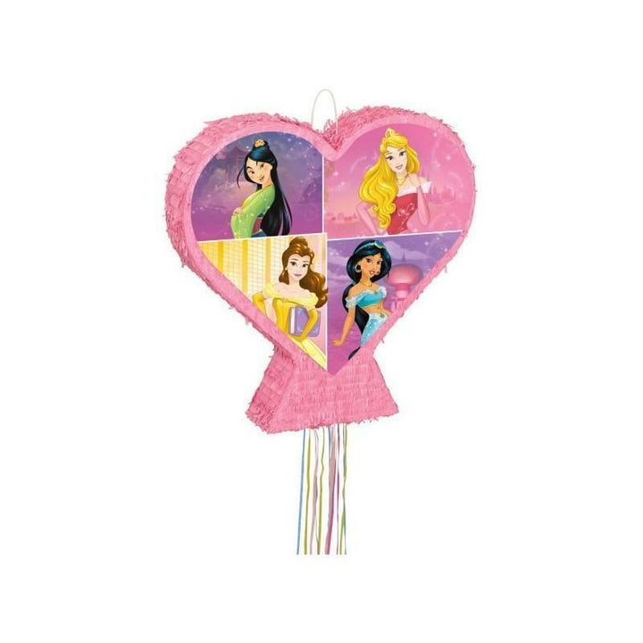 Pinata à tirer coeur Princesses Disney,Farfouil en fÃªte,Piñata