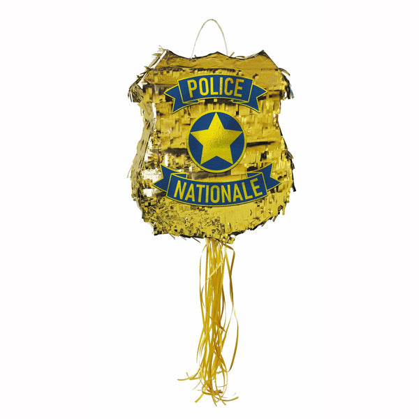 Piñata badge de police 40 cm,Farfouil en fÃªte,Piñata