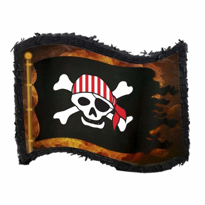 Piñata drapeau de pirate,Farfouil en fÃªte,Piñata