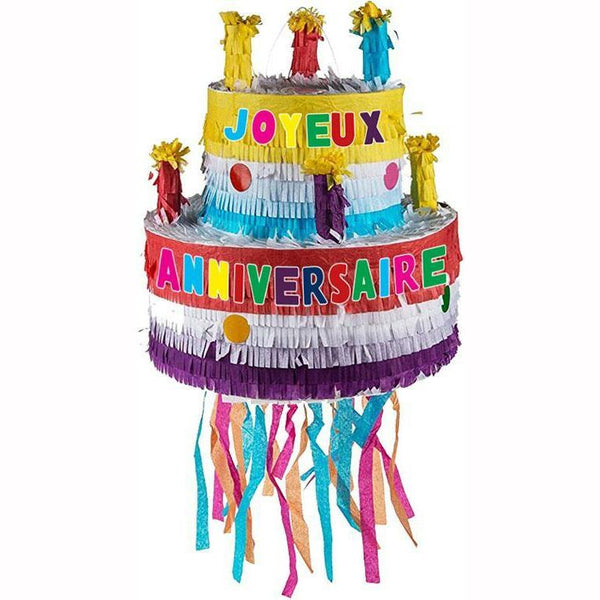Piñata Gâteau d'anniversaire 31 cm,Farfouil en fÃªte,Piñata