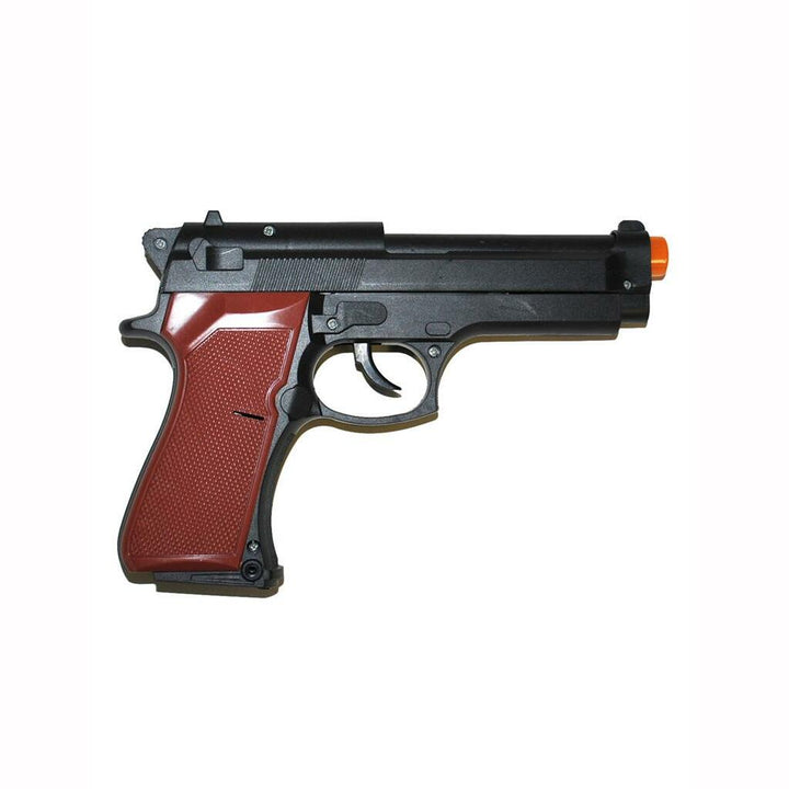 Pistolet automatique sonore plastique noir-21cm