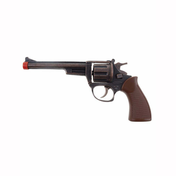 Pistolet revolver noir pacificateur pvc et métal 8 coups,Farfouil en fÃªte,Armes