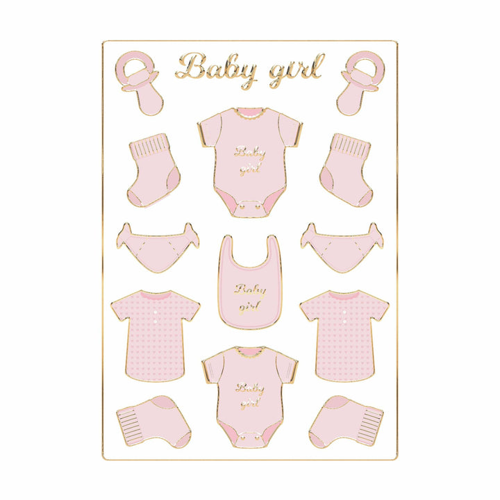 Planches de 30 stickers Baby girl,Farfouil en fÃªte,A definir