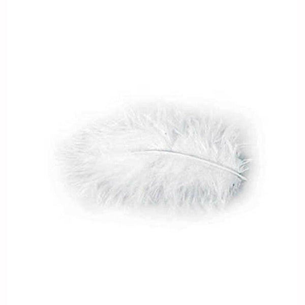 Pochette de plumes blanches 5/10 cm 10 grs,Farfouil en fÃªte,Confettis de table, pétales, graviers