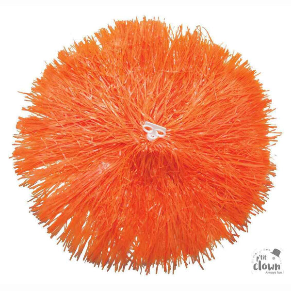 Pompon en plastique 110gr - Orange,Farfouil en fÃªte,Accessoires de déguisement
