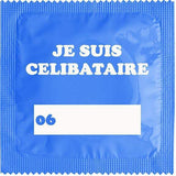 Préservatif humoristique - Célibataire Bleu