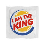 Humorvolles Kondom - Ich bin der König/König des Sex