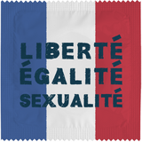 Humorous condom - Freedom, equality, sexuality