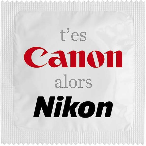 Préservatif humoristique - T'es Canon alors Nikon,Farfouil en fÃªte,Cadeaux anniversaires festifs et rigolos