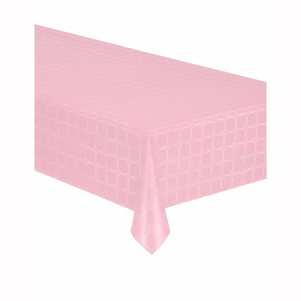 Rouleau de nappe en papier damassé rose pastel 6 mètres,Farfouil en fÃªte,Nappes, serviettes