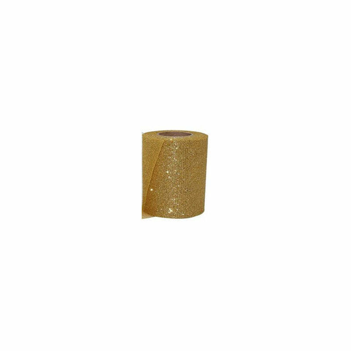 Rouleau de tulle Glitter 8 cm x 20m - Or,Farfouil en fÃªte,Décorations