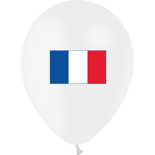 Sachet de 10 ballons France 11" 28 cm Balloonia®,Farfouil en fÃªte,Ballons