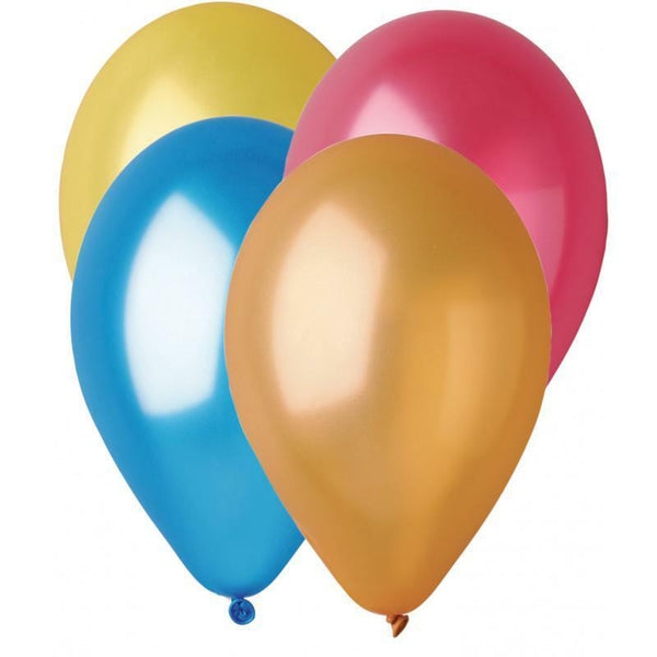 SACHET DE 10 BALLONS NACRES METAL,Farfouil en fÃªte,Ballons