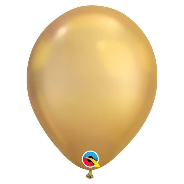 SACHET DE 100 BALLONS CHROME OR 7" QUALATEX®,Farfouil en fÃªte,Ballons