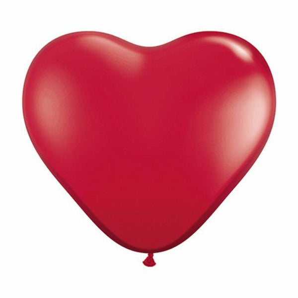Sachet de 100 ballons coeurs Rouge Rubis 11" 28cm Qualatex®,Farfouil en fÃªte,Ballons