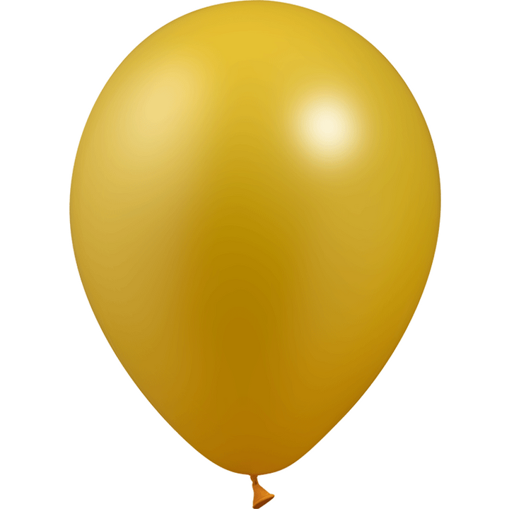 SACHET DE 100 BALLONS DE 25 CM OR MÉTAL,Farfouil en fÃªte,Ballons