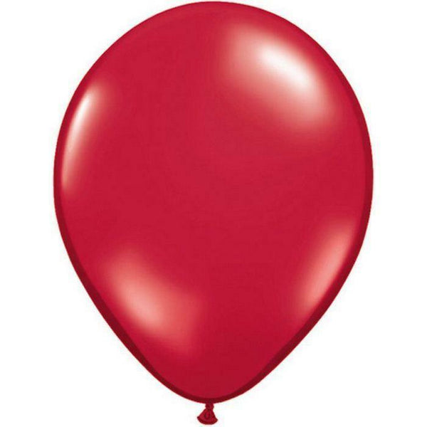 SACHET DE 100 BALLONS JEWEL ROUGE RUBIS 5" QUALATEX®,Farfouil en fÃªte,Ballons