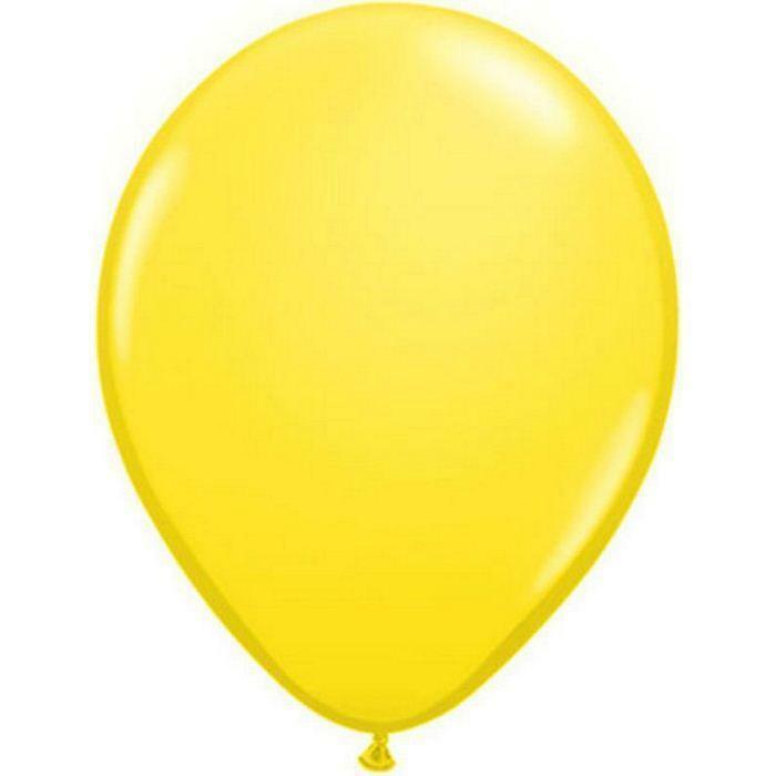 SACHET DE 100 BALLONS STANDARD JAUNE 11" 28 CM QUALATEX®,Farfouil en fÃªte,Ballons
