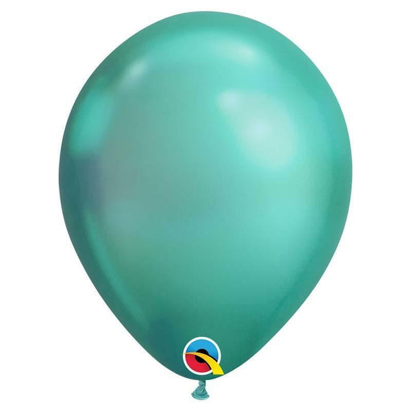 SACHET DE 25 BALLONS CHROME VERT 11" QUALATEX,Farfouil en fÃªte,Ballons
