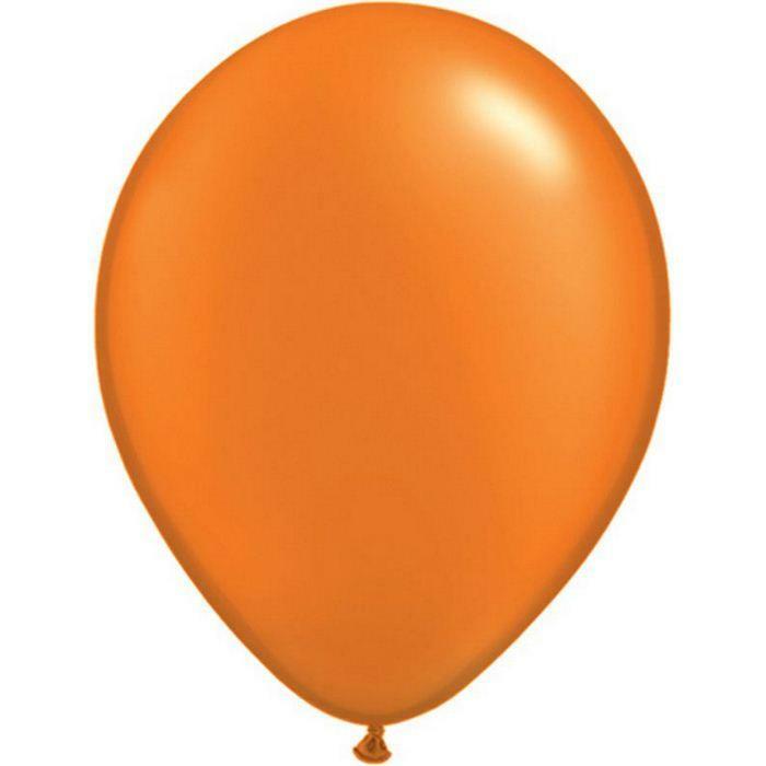 SACHET DE 25 BALLONS MANDARINE PASTEL PEARL 11" QUALATEX,Farfouil en fÃªte,Ballons