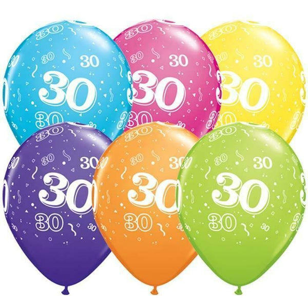 SACHET DE 25 BALLONS MULTICOLORES "30" TROPICAL 11" 28 CM QUALATEX©,Farfouil en fÃªte,Ballons