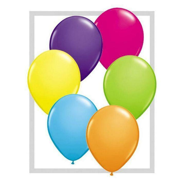 SACHET DE 25 BALLONS MULTICOLORES ASSORTIMENT TROPICAL 11" 28 CM QUALATEX©,Farfouil en fÃªte,Ballons