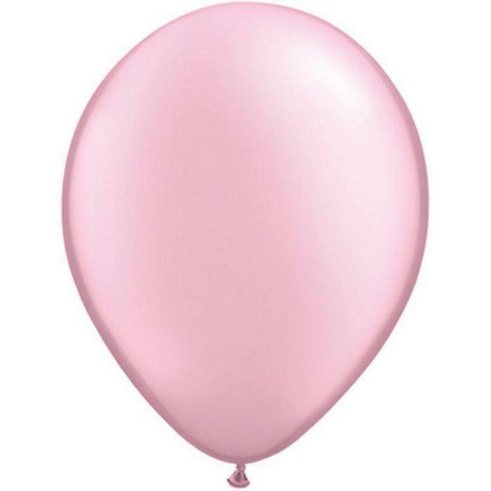 SACHET DE 25 BALLONS ROSE PASTEL PEARL 11" QUALATEX,Farfouil en fÃªte,Ballons