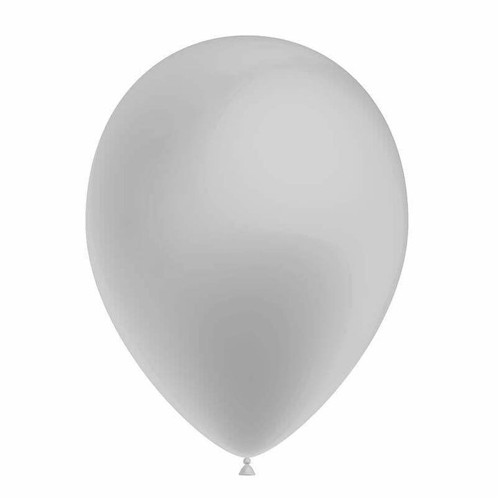 SACHET DE 50 BALLONS DE 27 CM ARGENT MÉTAL,Farfouil en fÃªte,Ballons