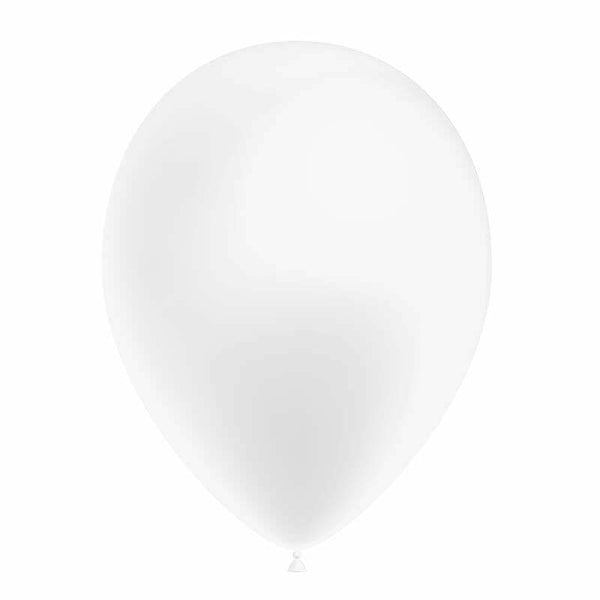 Sachet de 50 Ballons de 27 cm blanc métal Balloonia®,Farfouil en fÃªte,Ballons