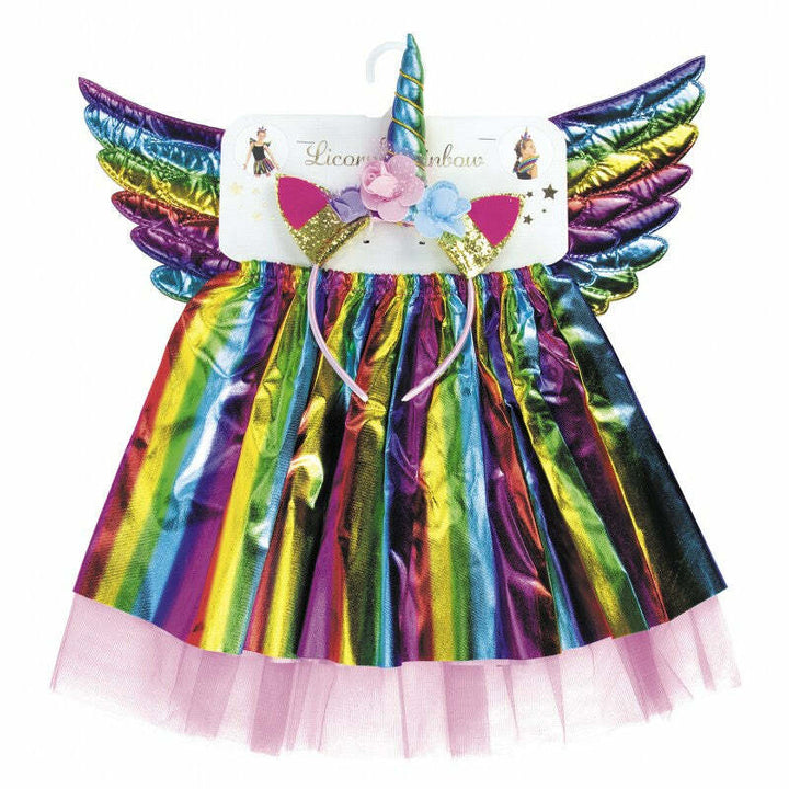 Set d'accessoires de licorne Rainbow pour enfants,Farfouil en fÃªte,Ailes