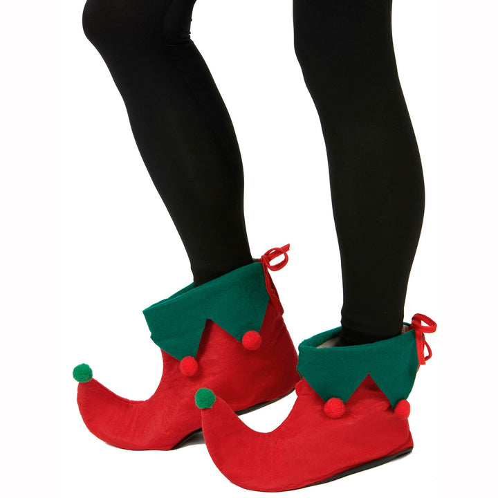 Sur-chaussures adulte d'elfe avec pompons,Farfouil en fÃªte,Chaussures, bottes, sur-bottes
